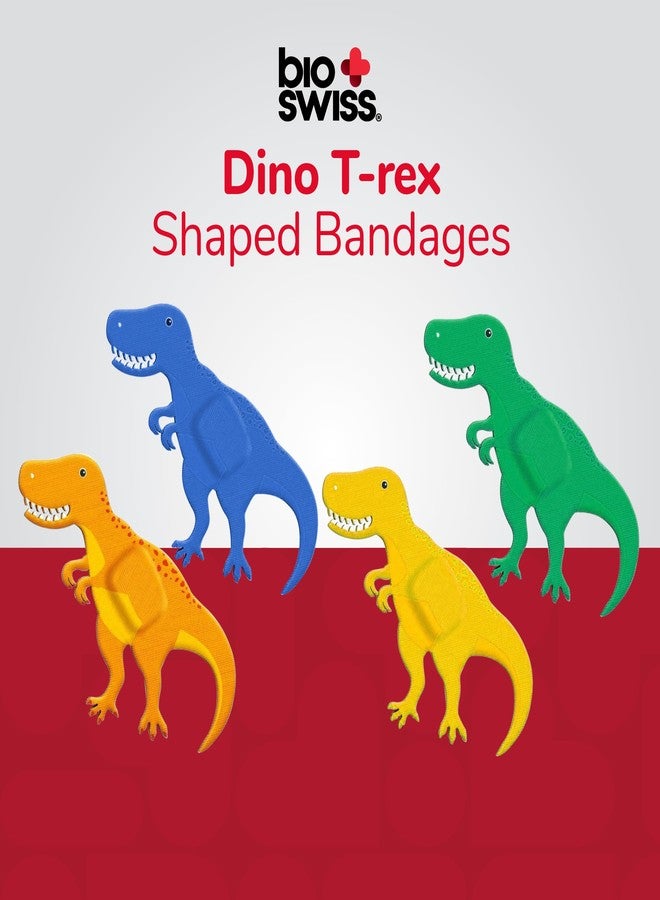 BioSwiss Bandages, Dinosaur Shaped Self Adhesive Bandage Set, Latex Free, Sterile Wound Care, 50 Count - Image 3